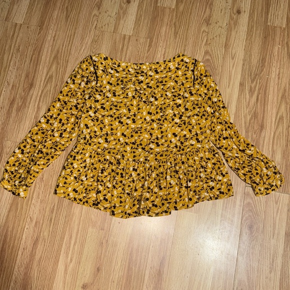 Maeve Cheyanne Peplum Floral Blouse Size Small - Picture 6 of 6